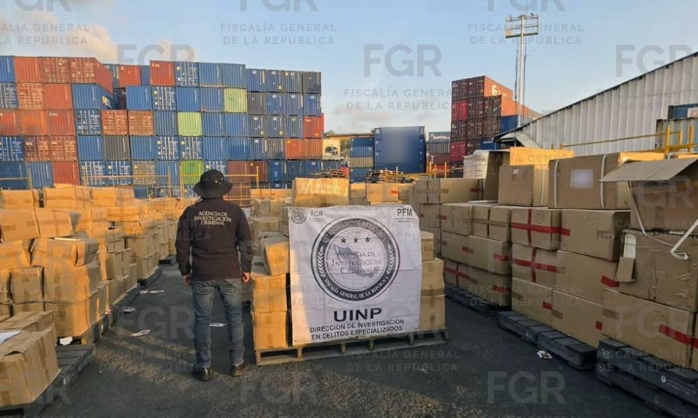 FGR asegura más de 11.6 millones de productos falsificados en 2026, valorando el golpe al comercio en más de 3 mil millones de pesos