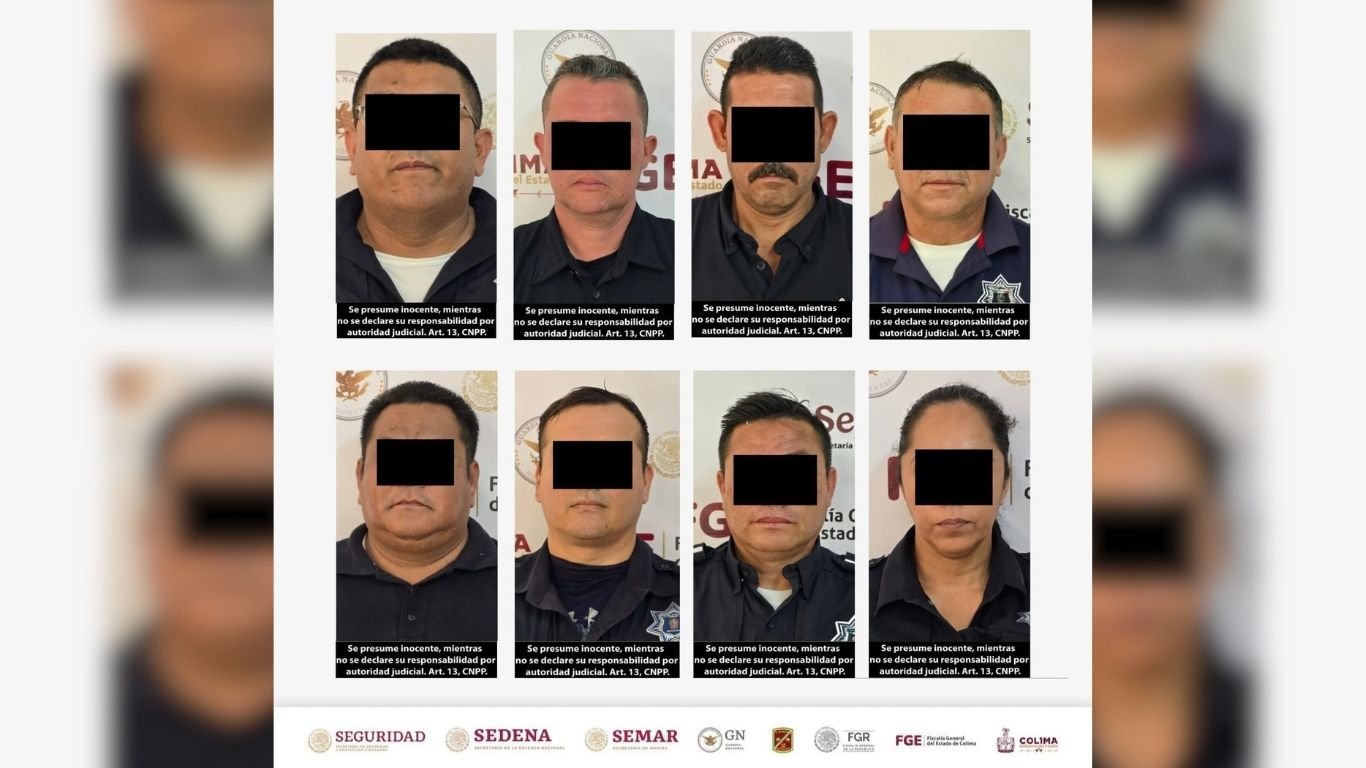Ocho policías de Manzanillo detenidos por vínculos con la delincuencia organizada